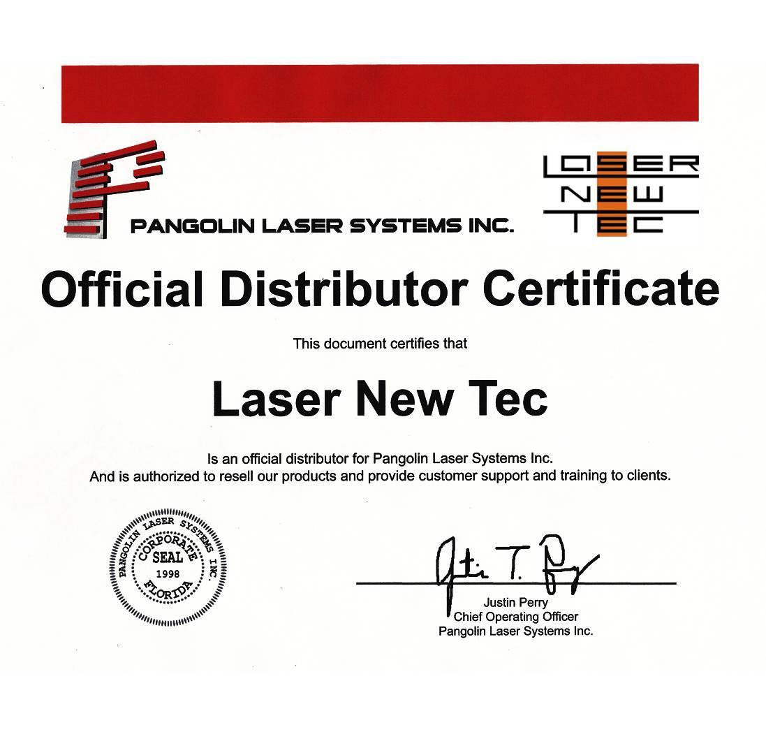 Laser New Tec- официальный дистрибьютор Pangolin  в России